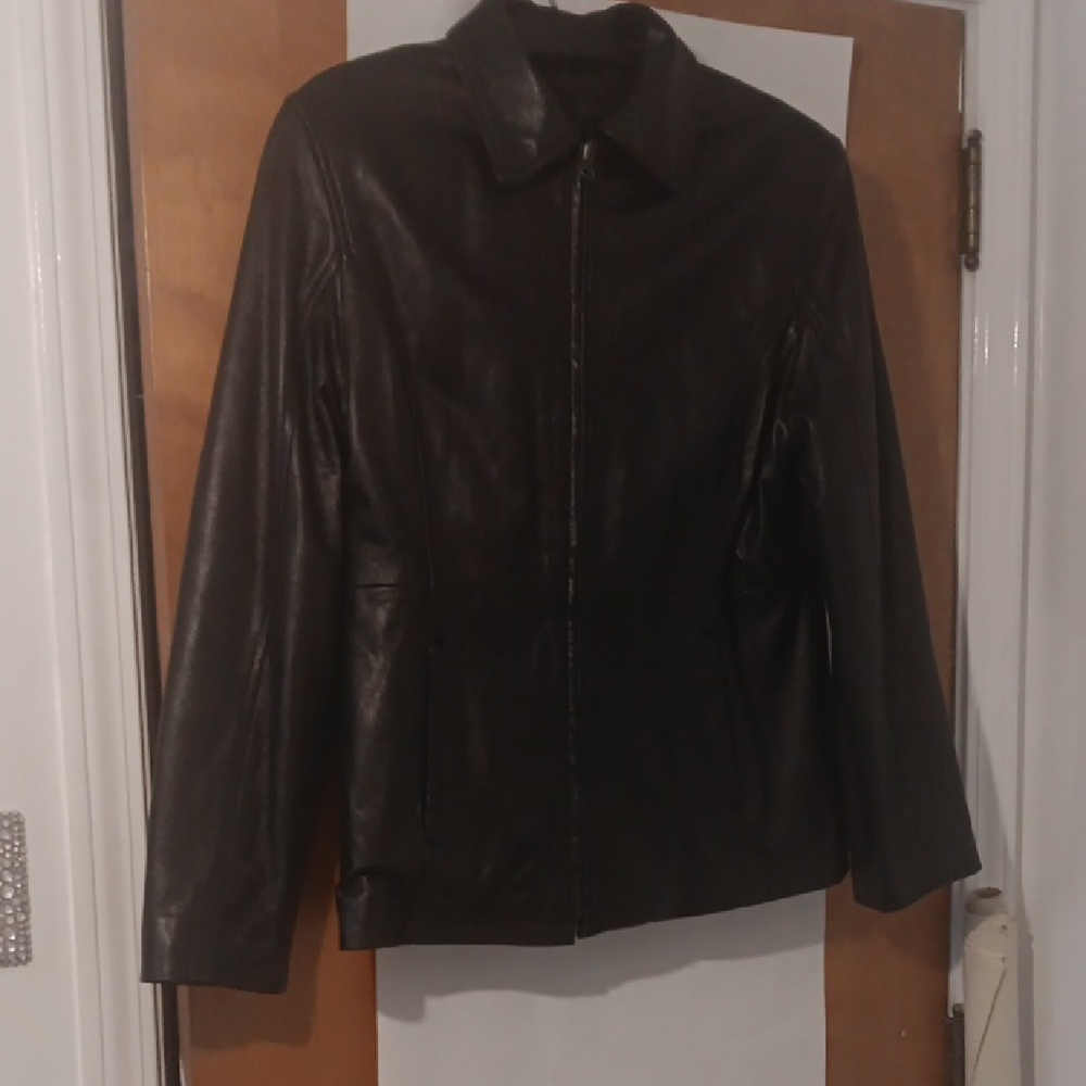 Kasper Black Butter Soft Leather Jacket